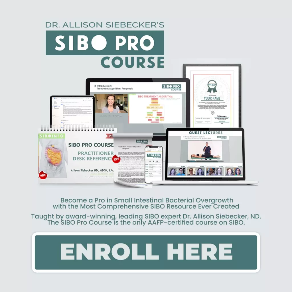 The SIBO Pro Course with Dr. Allison Siebecker, ND
