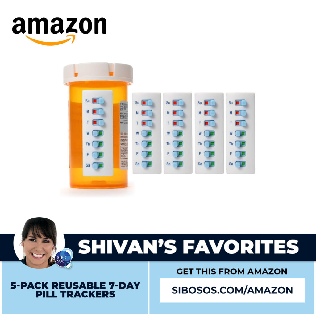5-Pack Reusable 7-Day Pill Trackers