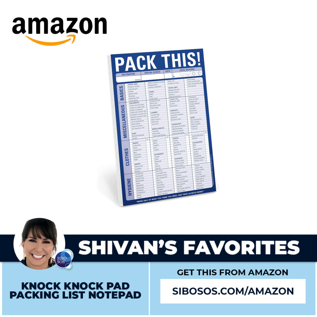 Knock Knock Pad Packing List Notepad