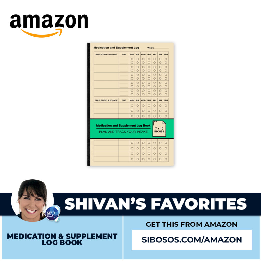 Medication and Supplement Log Book