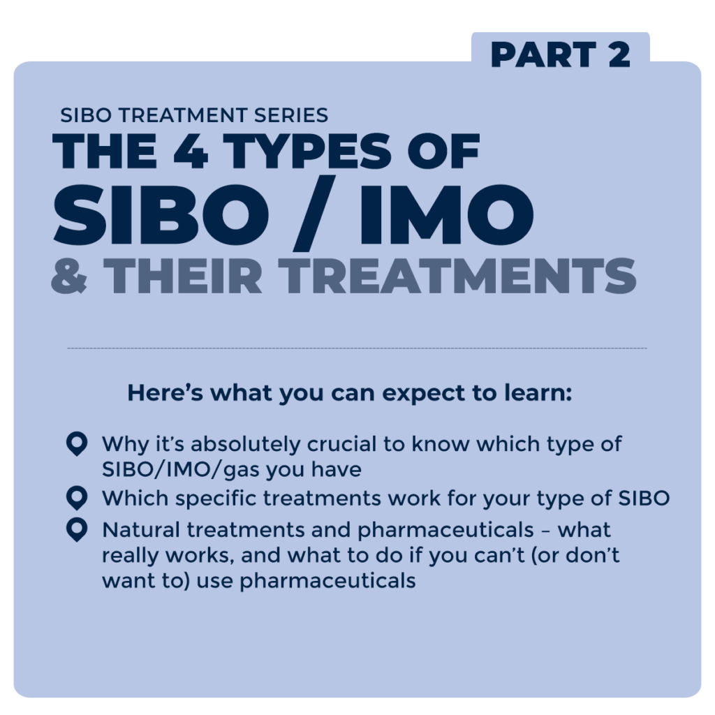 The SIBO Treatment Series - Part 2 - The 4 Types of SIBO / IMO & Their Treatment