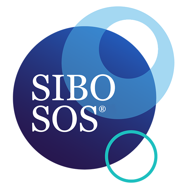 SIBO SOS Logo - White Stroke