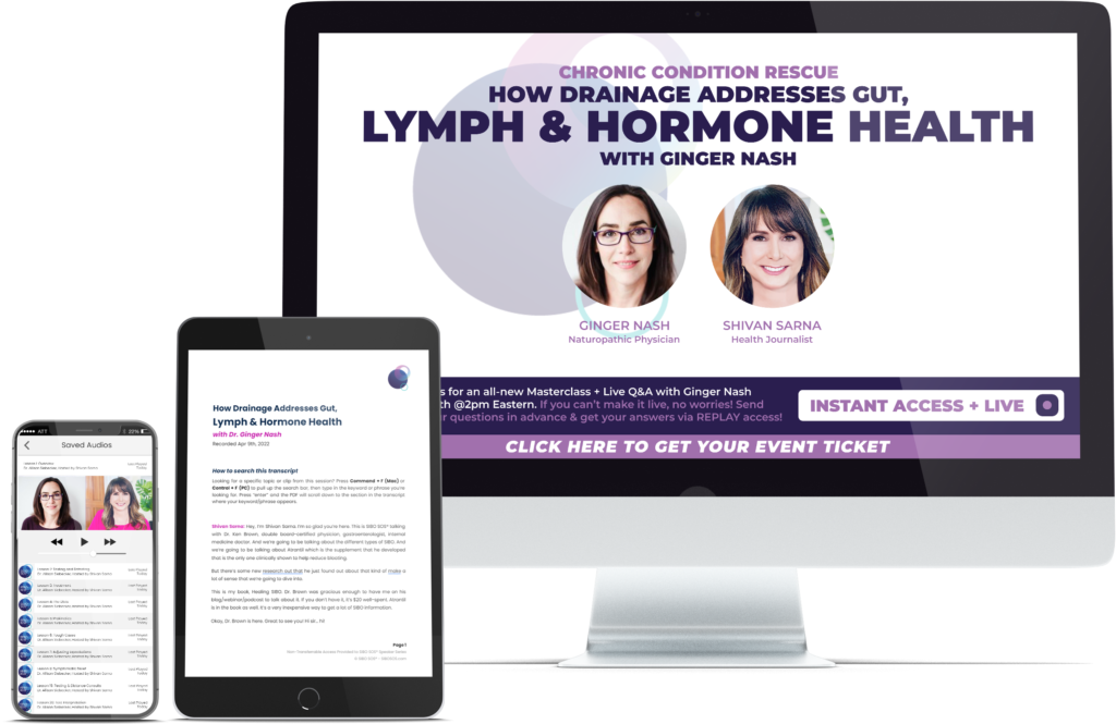 How Drainage Addresses Gut, Lymph and Hormone Health