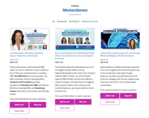 Check out our SIBO / IMO Masterclasses Library